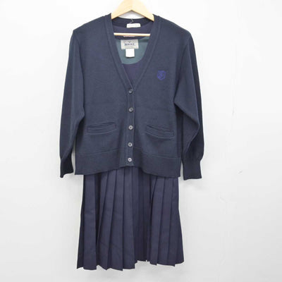 【中古】愛知県 椙山女学園高等学校 女子制服 3点 (ニット・ジャンパースカート) sf048121