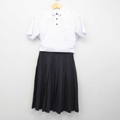 【中古】北海道 北海道旭川北高等学校 女子制服 2点 (シャツ・スカート) sf048132