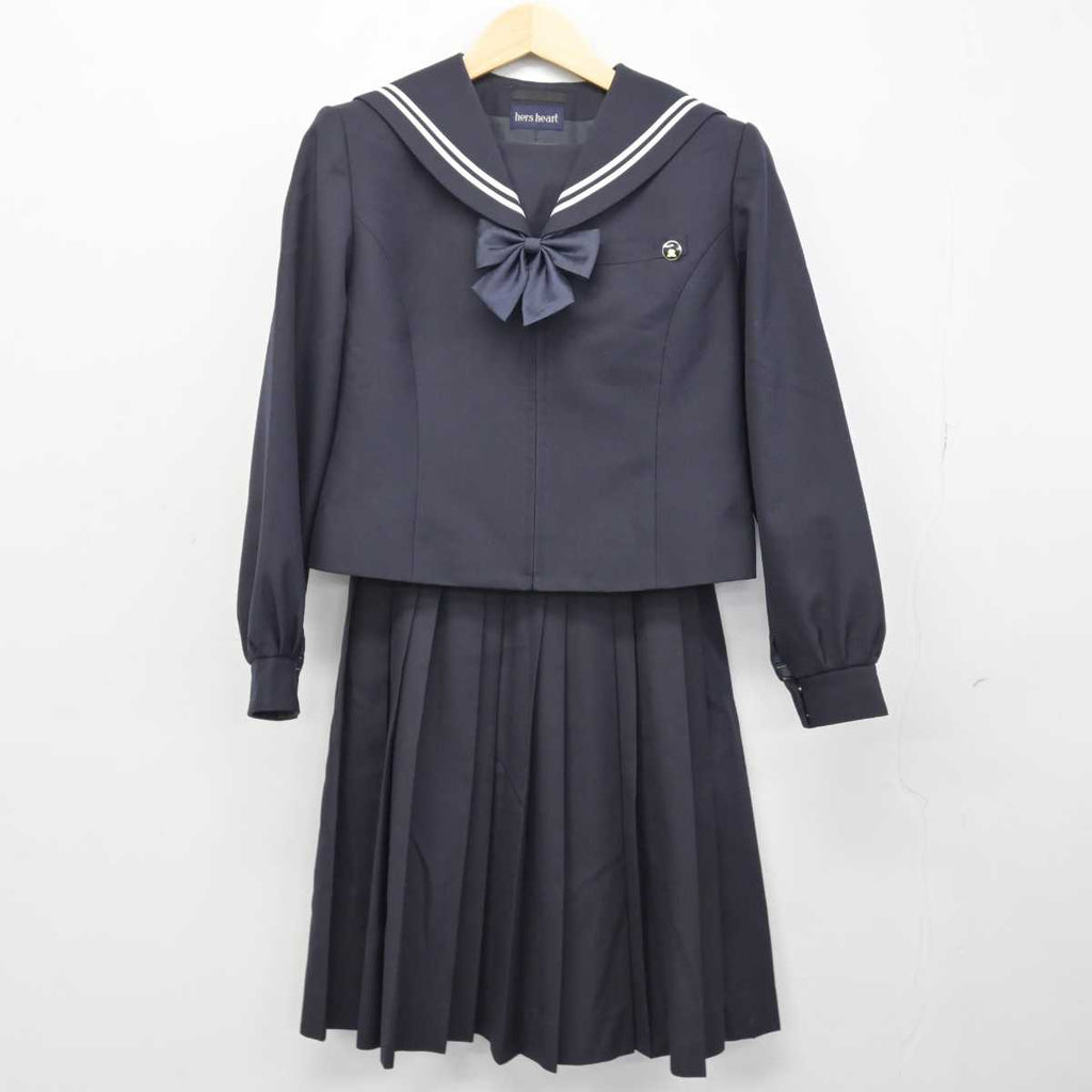 中古】北海道 北海道旭川北高等学校 女子制服 4点 (セーラー服