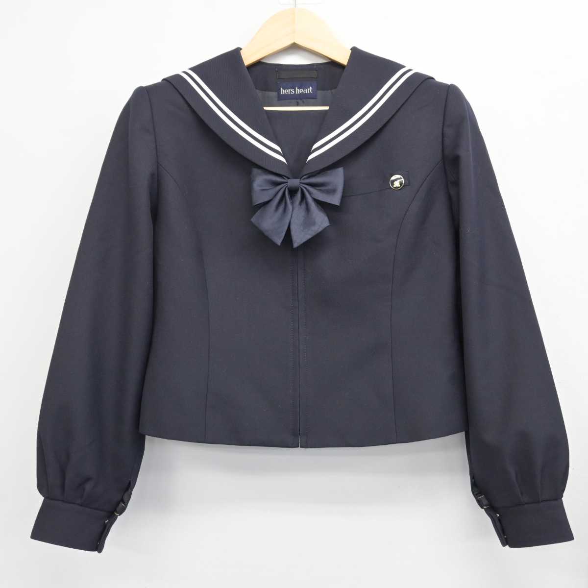 【中古】北海道 北海道旭川北高等学校 女子制服 4点 (セーラー服・スカート) sf048133