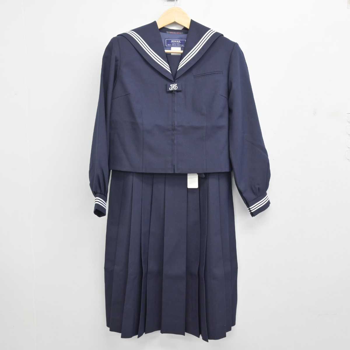 【中古】埼玉県 菖蒲中学校 女子制服 3点 (セーラー服・その他アイテム・ジャンパースカート) sf048136