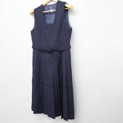 【中古】埼玉県 菖蒲中学校 女子制服 1点 (ジャンパースカート) sf048138