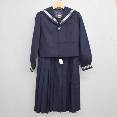 【中古】埼玉県 菖蒲中学校 女子制服 3点 (セーラー服・その他アイテム・ジャンパースカート) sf048140