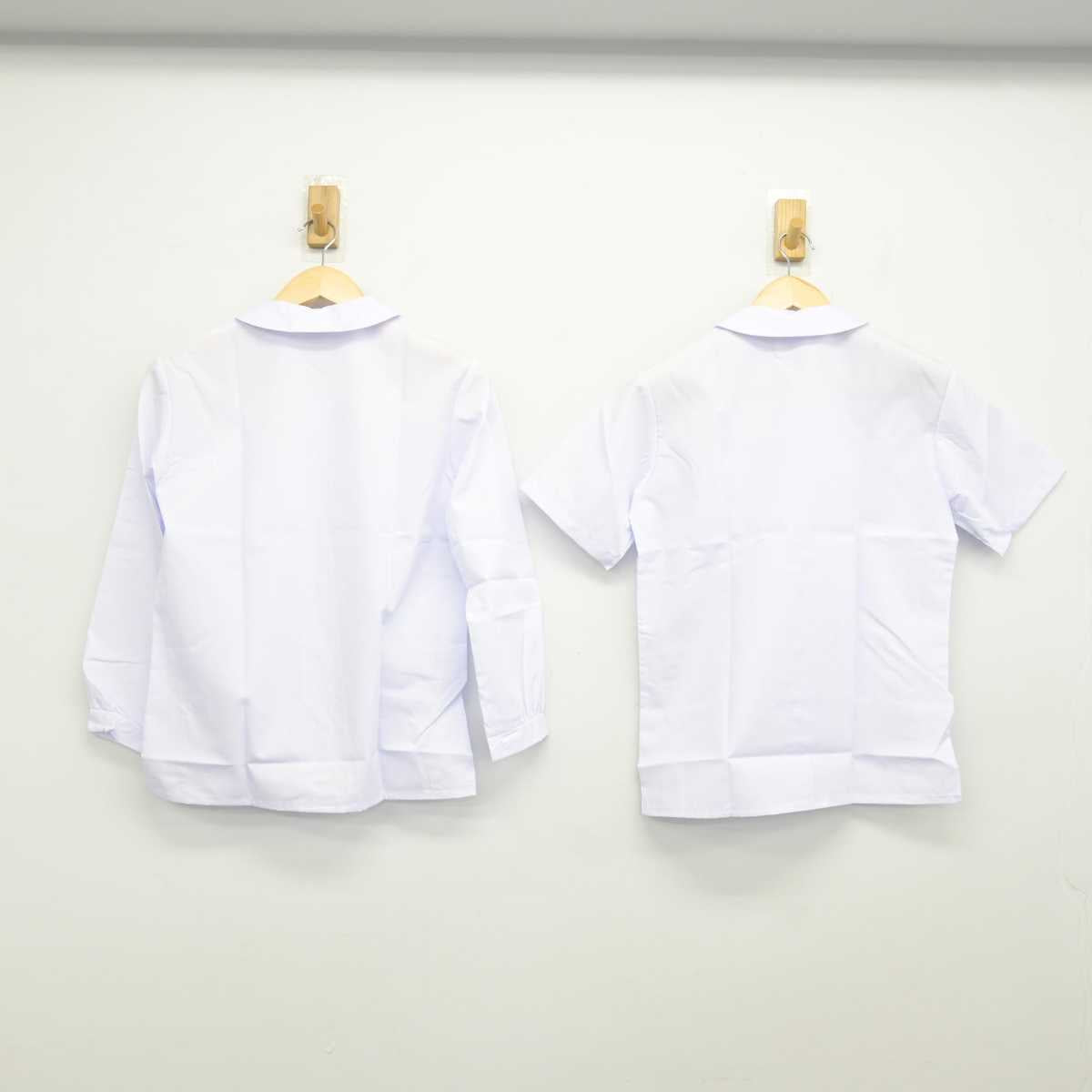 【中古】埼玉県 菖蒲中学校 女子制服 2点 (シャツ) sf048143