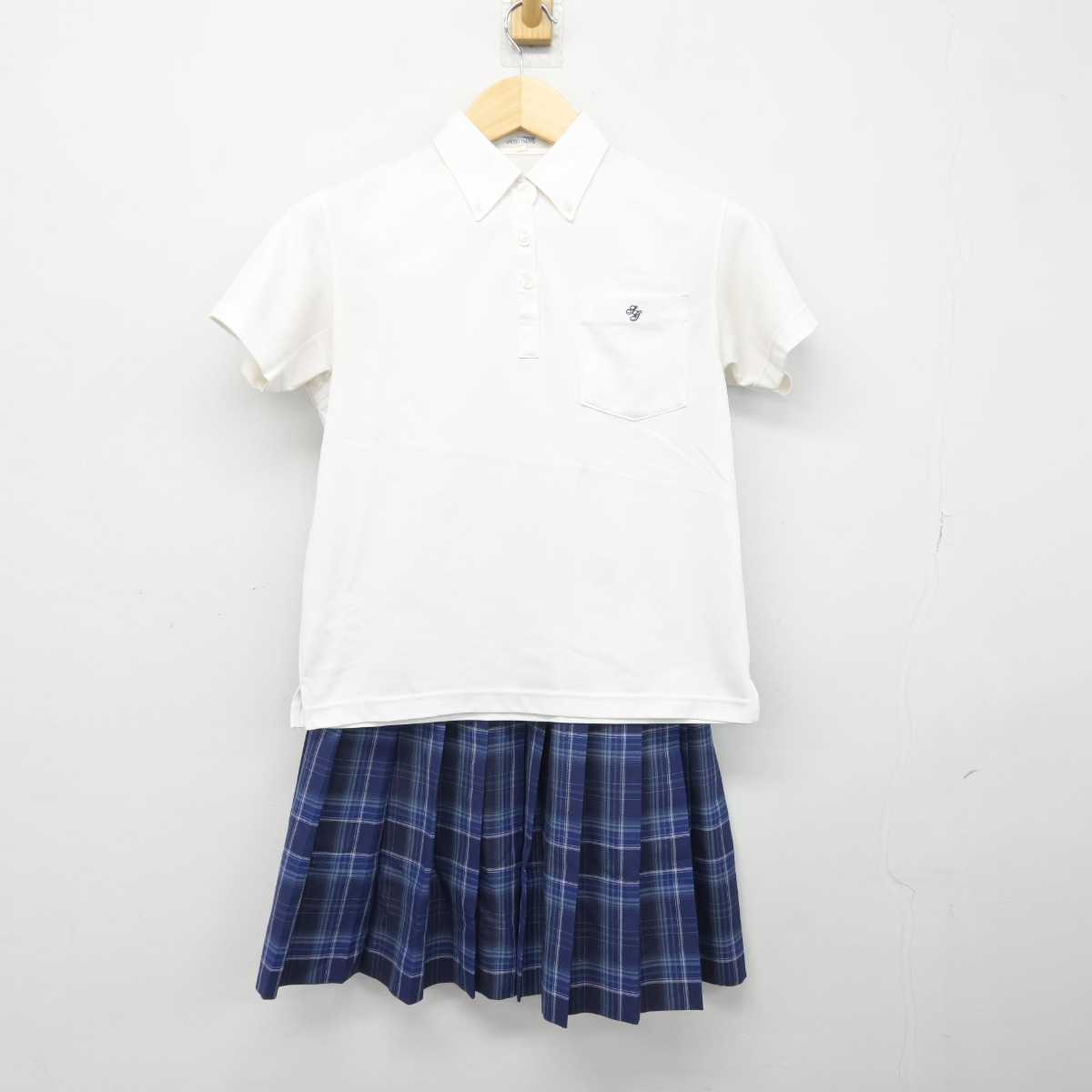 【中古】千葉県 昭和学院高等学校 女子制服 3点 (シャツ・スカート) sf048166