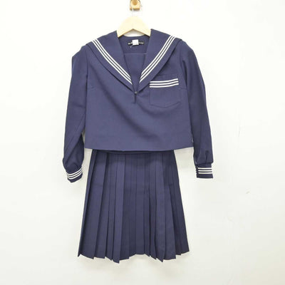 【中古】滋賀県 甲南中学校(旧制服) 女子制服 2点 (セーラー服・スカート) sf048172