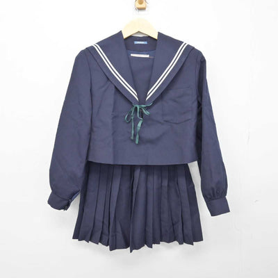 【中古】岐阜県 島中学校 女子制服 3点 (セーラー服・スカート) sf048180