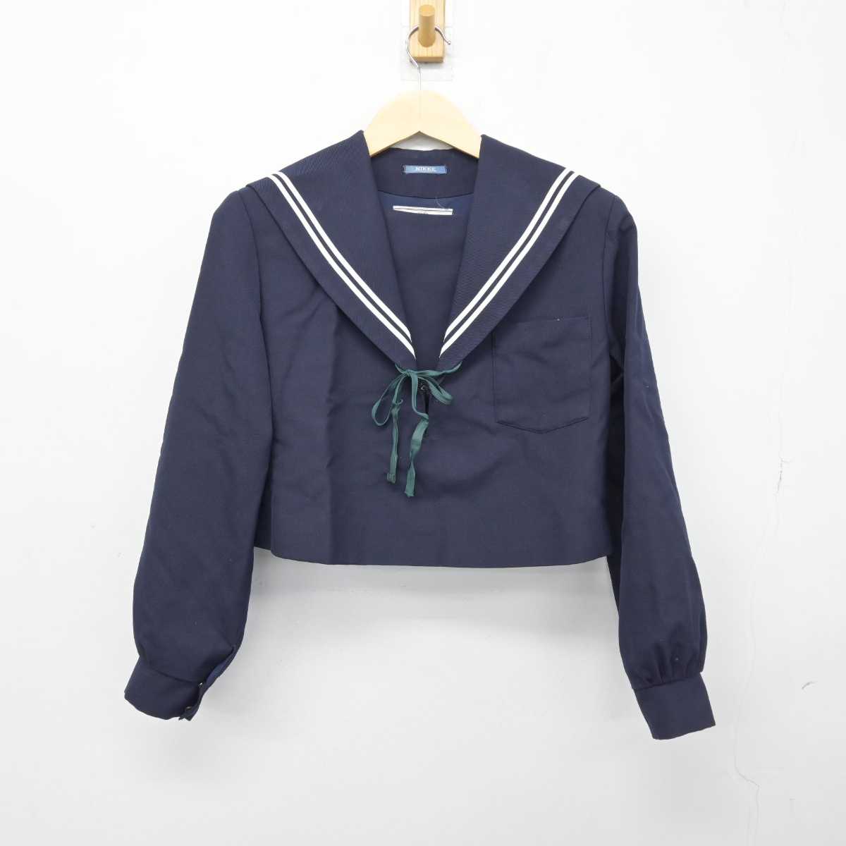 中古】岐阜県 島中学校 女子制服 3点 (セーラー服・スカート) sf048180 | 中古制服通販パレイド