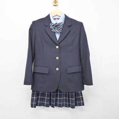 【中古】群馬県 高崎商科大学附属高等学校 女子制服 5点 (ブレザー・シャツ・スカート) sf048195