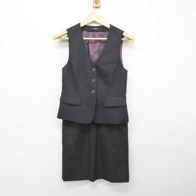 【中古】 事務服 女子制服 2点 (ベスト・スカート) sf048202