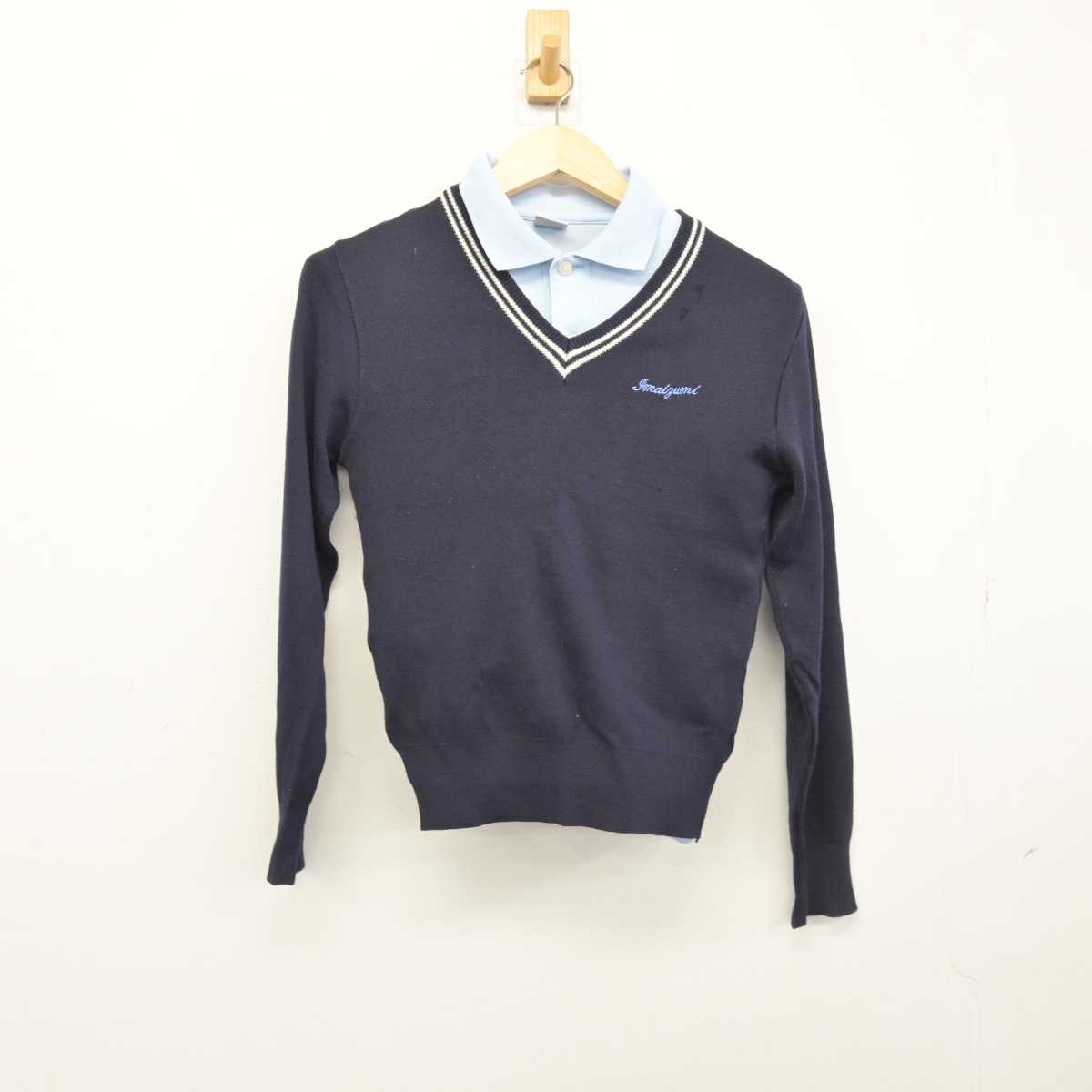 【中古】神奈川県 今泉中学校 女子制服 3点 (ニット・シャツ・シャツ) sf048216