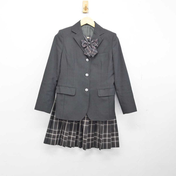 【中古】愛知県 岡崎城西高等学校 女子制服 3点 (ブレザー・スカート) sf048227