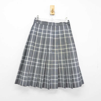 【中古】愛知県 岡崎城西高等学校 女子制服 3点 (ニットベスト・スカート) sf048228