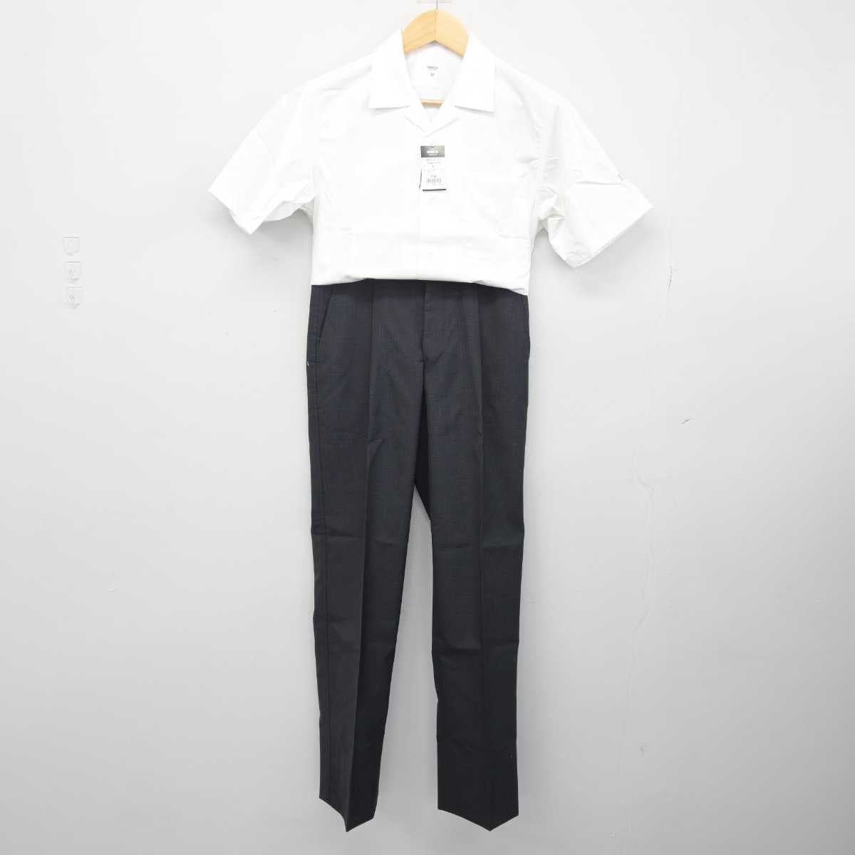 【中古】広島県 賀茂高等学校 男子制服 3点 (シャツ・ズボン) sf048238