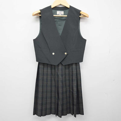 【中古】北海道 伏見中学校 女子制服 4点 (ブレザー・ベスト・スカート) sf048241