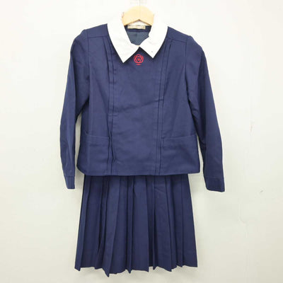 【中古】奈良県 育英西中学校 女子制服 2点 (ブレザー・スカート) sf048249