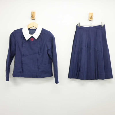 【中古】奈良県 育英西中学校 女子制服 2点 (ブレザー・スカート) sf048249