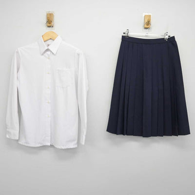 【中古】宮城県 気仙沼中学校 女子制服 2点 (シャツ・スカート) sf048271