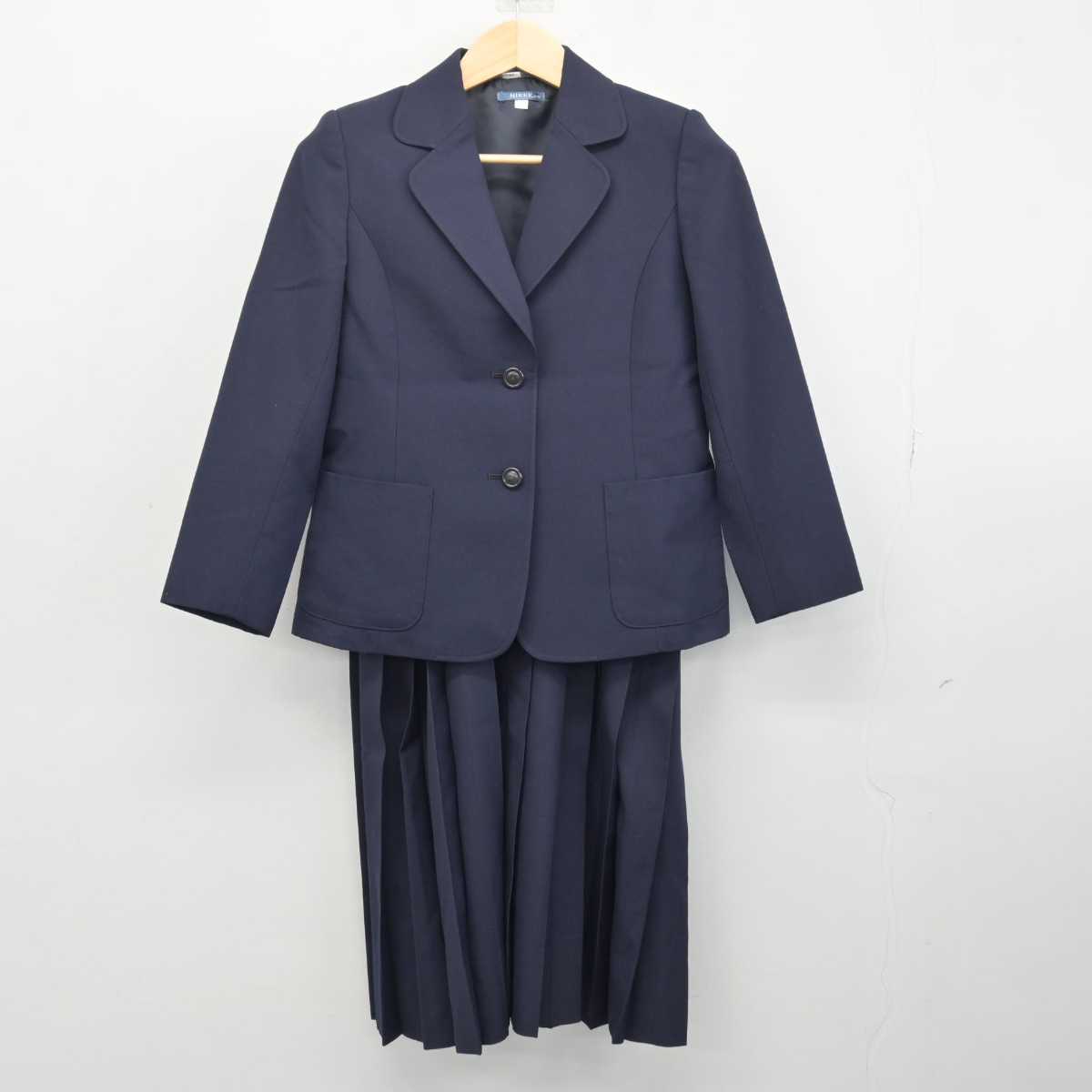 【中古】兵庫県 神戸市立鷹匠中学校 女子制服 3点 (ブレザー・ベスト・スカート) sf048319