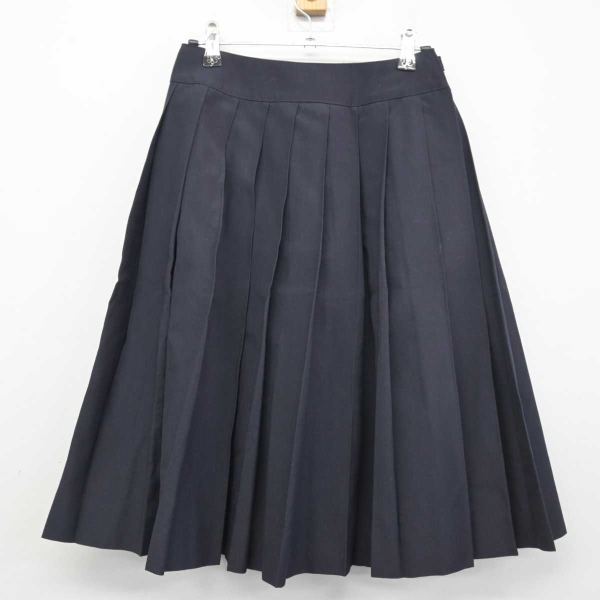 【中古】福岡県 小郡高等学校 女子制服 3点 (ニットベスト・シャツ・スカート) sf048323