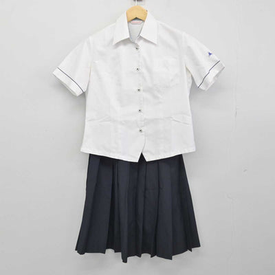 【中古】福岡県 小郡高等学校 女子制服 2点 (シャツ・スカート) sf048324