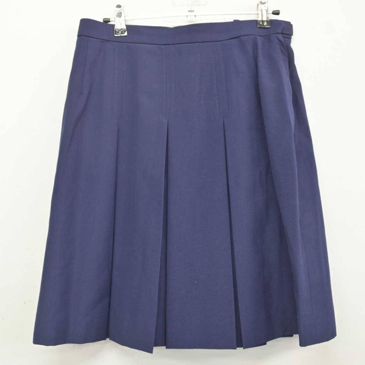 【中古】千葉県 白井高等学校 女子制服 2点 (ベスト・スカート) sf048337