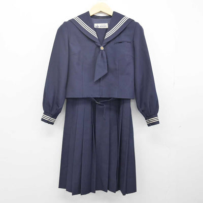 【中古】千葉県 鎌ケ谷市立第五中学校 女子制服 3点 (セーラー服・ジャンパースカート) sf048338