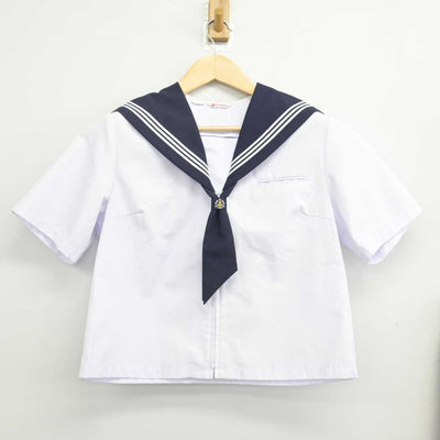 【中古】千葉県 鎌ケ谷市立第五中学校 女子制服 3点 (セーラー服・スカート) sf048340