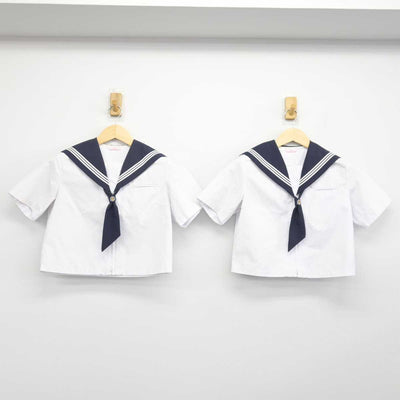 【中古】千葉県 鎌ケ谷市立第五中学校 女子制服 4点 (セーラー服・スカート) sf048341