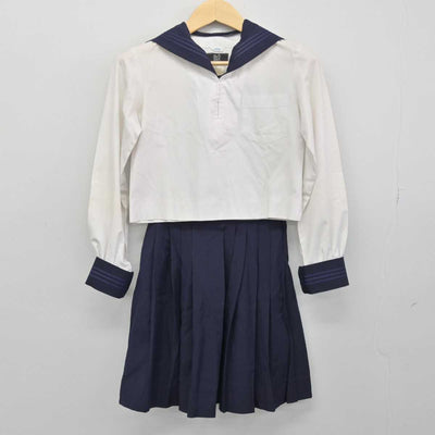 【中古】東京都 東京学芸大学附属高等学校 女子制服 3点 (セーラー服・セーラー服・スカート) sf048345