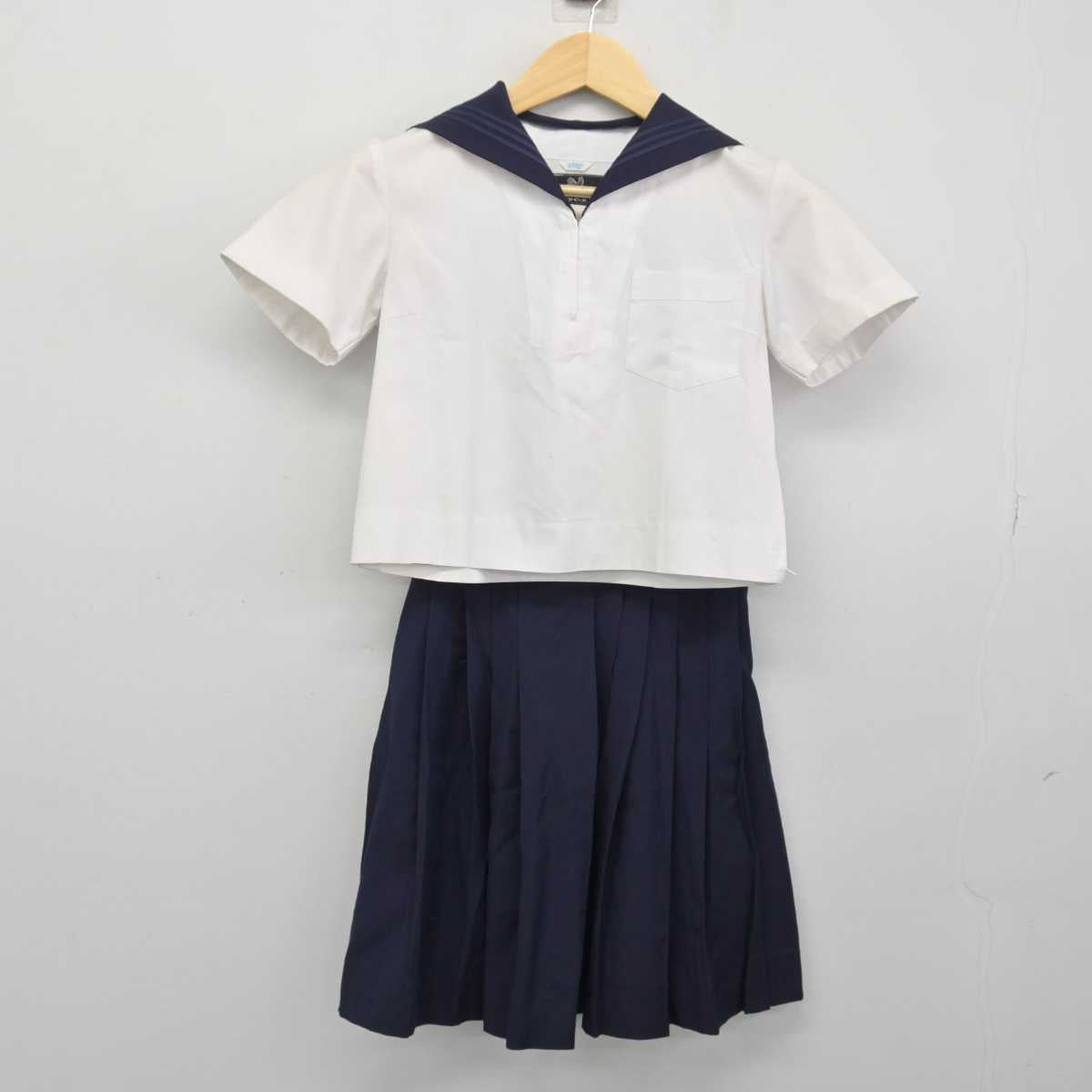 【中古】東京都 東京学芸大学附属高等学校 女子制服 3点 (セーラー服・セーラー服・スカート) sf048345