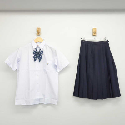 【中古】奈良県 郡山高等学校 女子制服 3点 (シャツ・スカート) sf048352