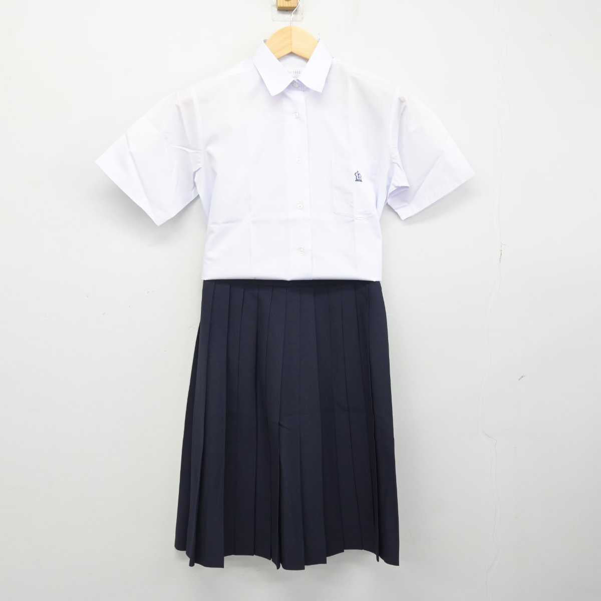 【中古】奈良県 郡山高等学校 女子制服 3点 (シャツ・スカート) sf048353