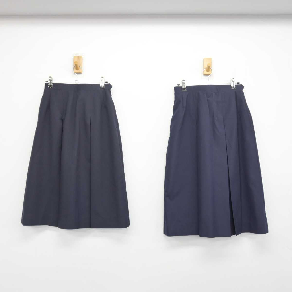 【中古】埼玉県 久喜市立菖蒲中学校 女子制服 2点 (スカート・スカート) sf048355