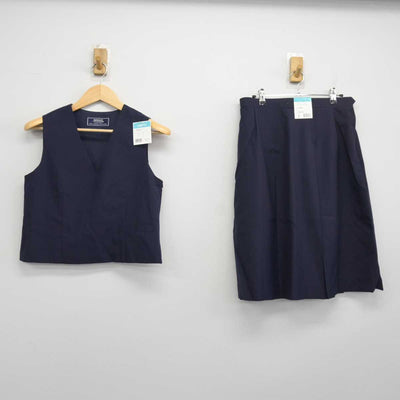 【中古】埼玉県 久喜市立菖蒲中学校 女子制服 2点 (ベスト・スカート) sf048360