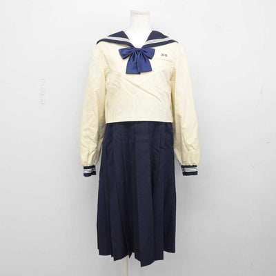 【中古】福岡県 博多女子高等学校 女子制服 3点 (セーラー服・ジャンパースカート) sf048361