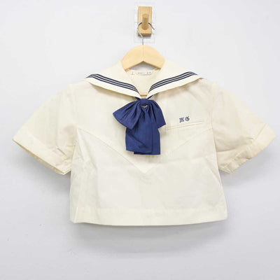 【中古】福岡県 博多女子高等学校 女子制服 3点 (セーラー服・ジャンパースカート) sf048362