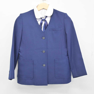 【中古】奈良県 都跡中学校 女子制服 4点 (ブレザー・ベスト・シャツ) sf048367