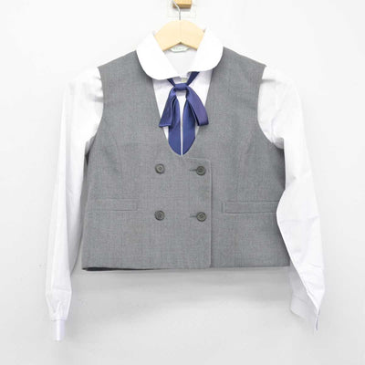 【中古】奈良県 都跡中学校 女子制服 4点 (ブレザー・ベスト・シャツ) sf048367