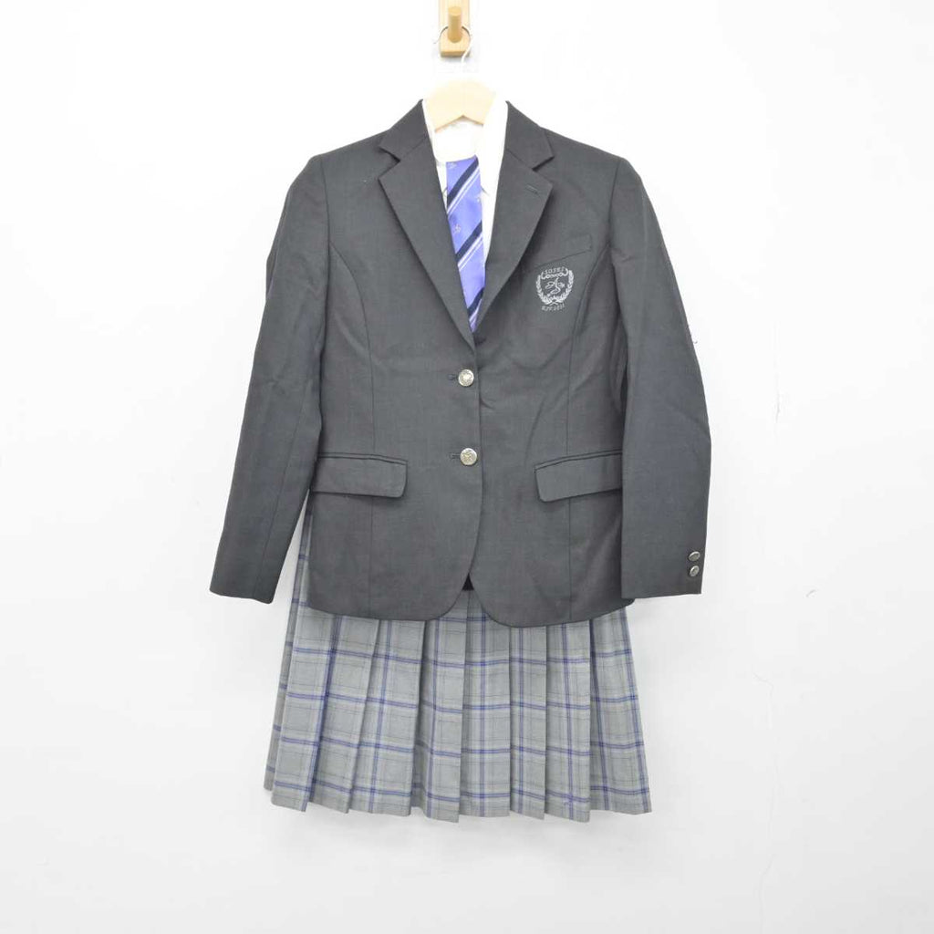 【中古】兵庫県 尼崎双星高等学校 女子制服 5点 (ブレザー・シャツ・ニット・スカート) sf048369