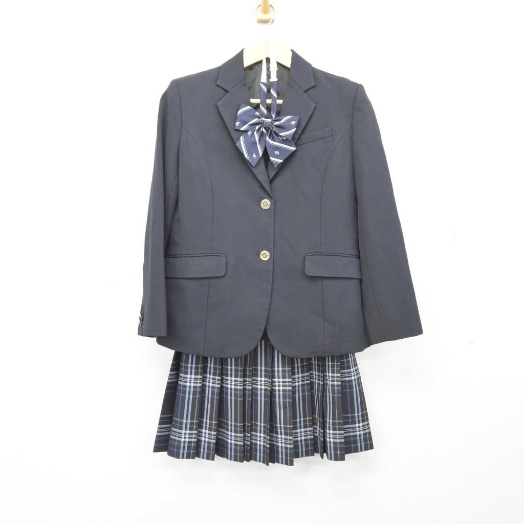 【中古】神奈川県 鵠沼高等学校 女子制服 4点 (ブレザー・スカート) sf048374