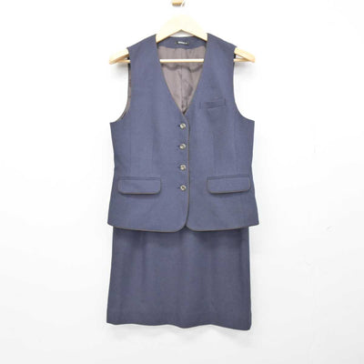 【中古】 事務服 女子制服 2点 (ベスト・スカート) sf048392