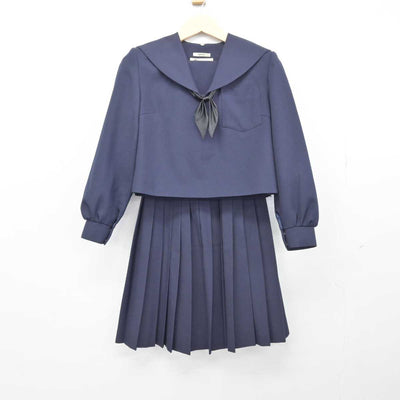 【中古】岐阜県 穂積中学校 女子制服 3点 (セーラー服・スカート) sf048399