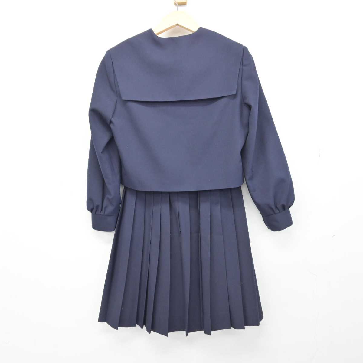 【中古】岐阜県 穂積中学校 女子制服 3点 (セーラー服・スカート) sf048399