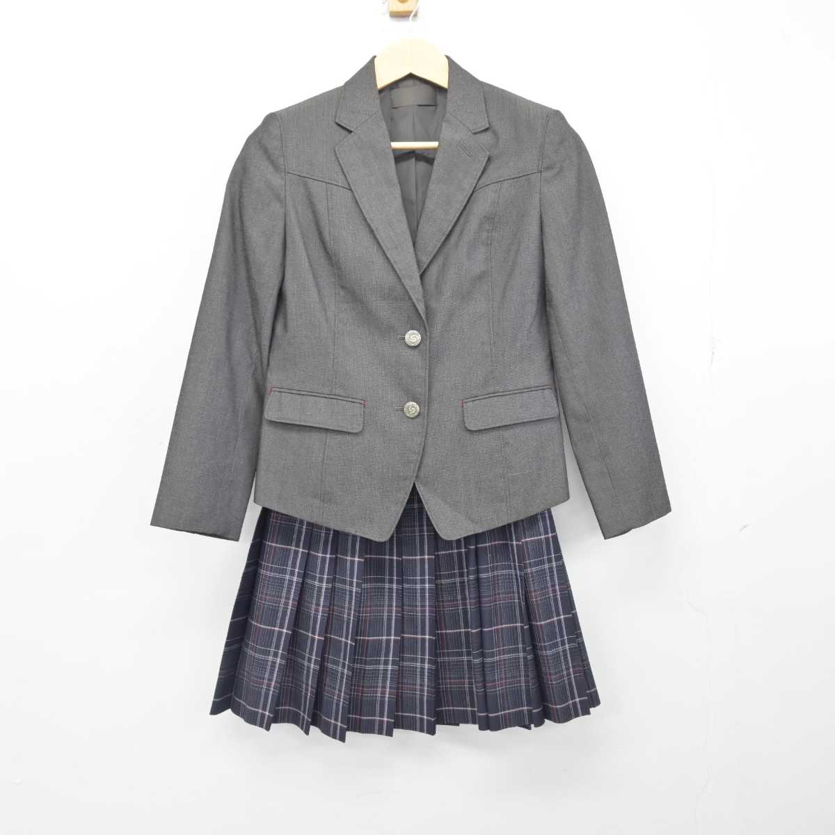 【中古】岐阜県 岐阜聖徳学園高等学校 女子制服 3点 (ブレザー・スカート) sf048401