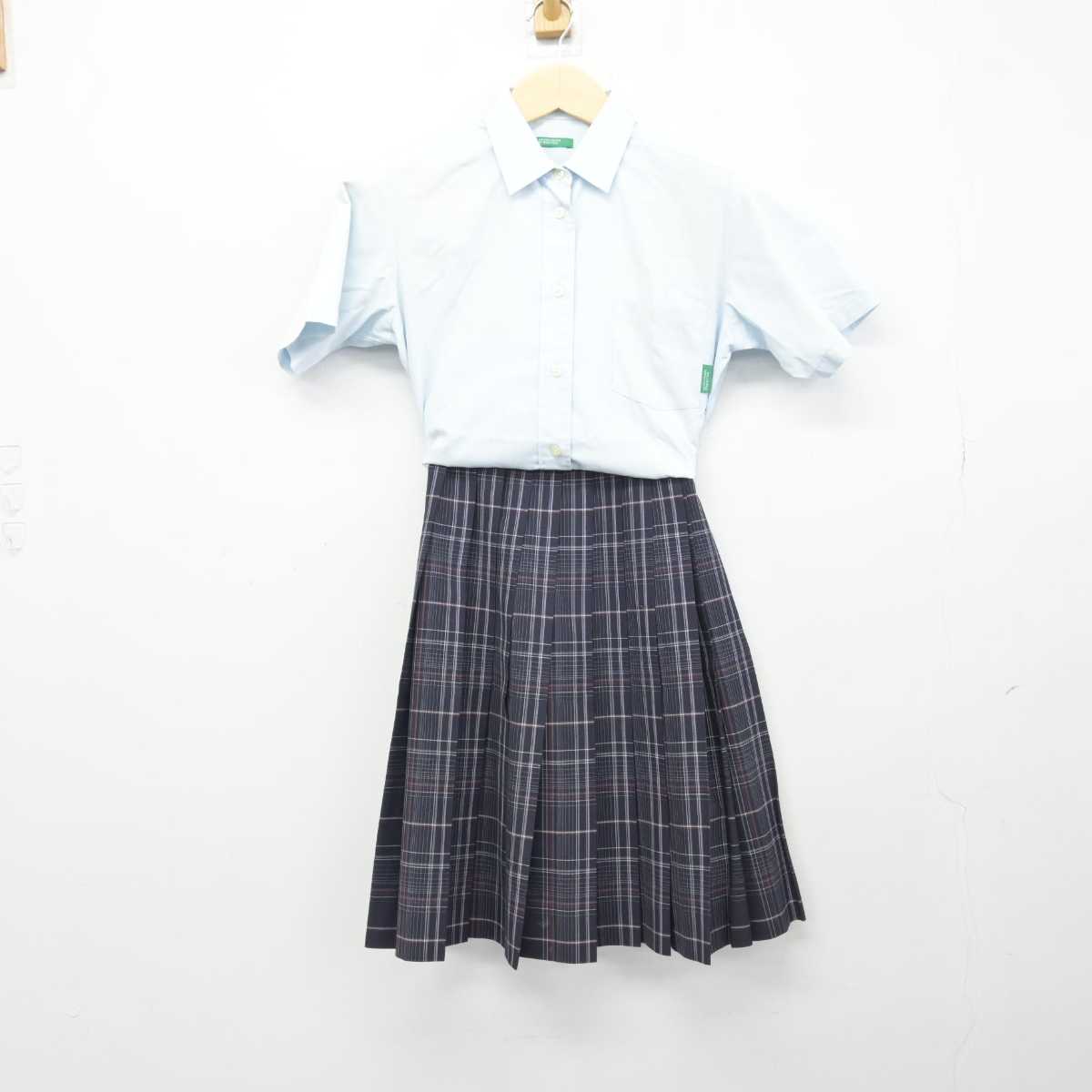 【中古】岐阜県 岐阜聖徳学園高等学校 女子制服 3点 (シャツ・スカート) sf048402