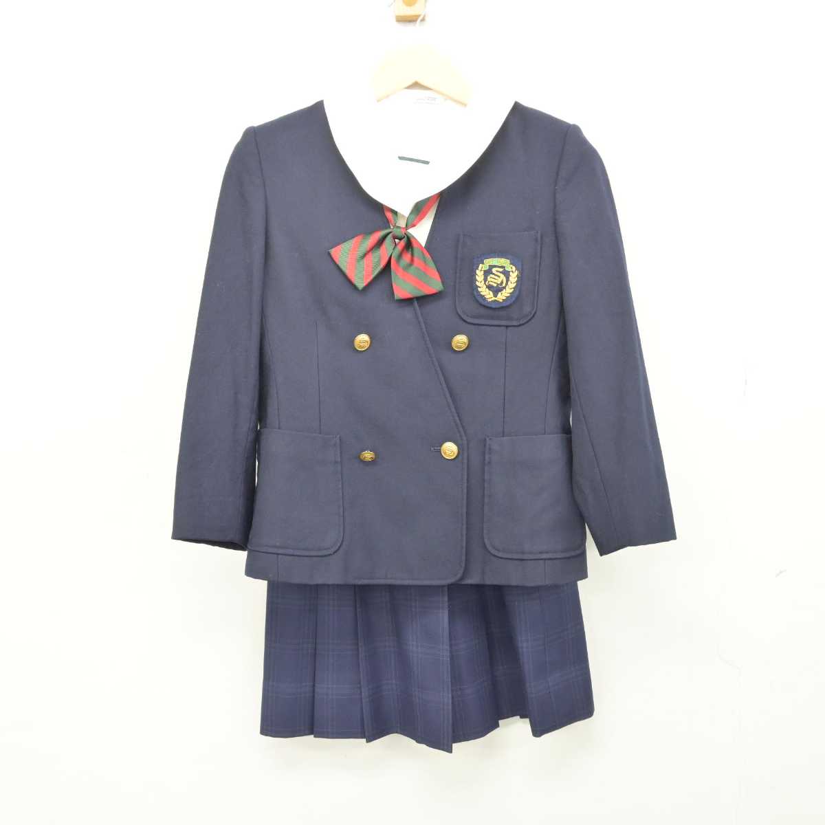 【中古】東京都 聖徳学園中学校 女子制服 4点 (ブレザー・シャツ・スカート) sf048407