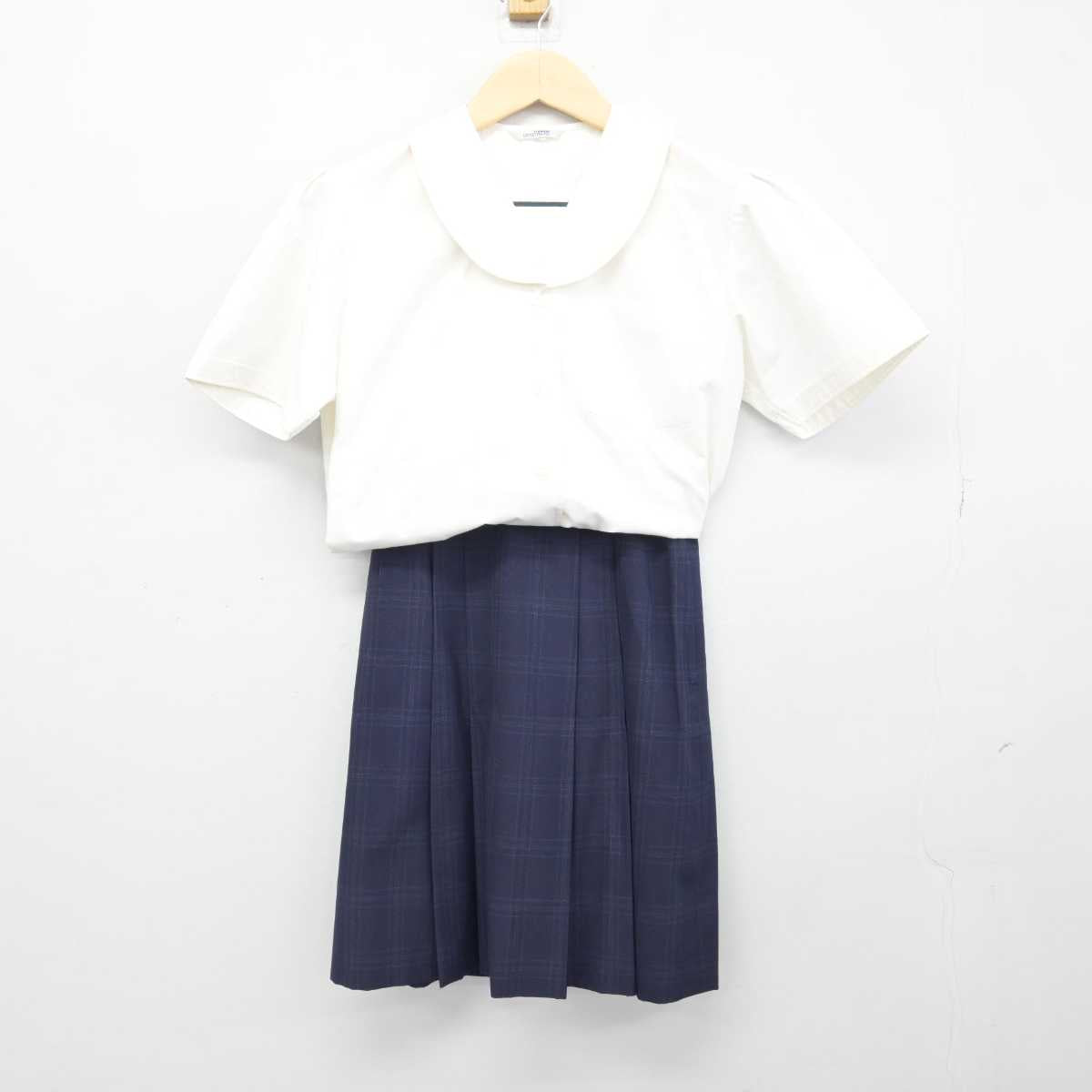 【中古】東京都 聖徳学園中学校 女子制服 2点 (シャツ・スカート) sf048408