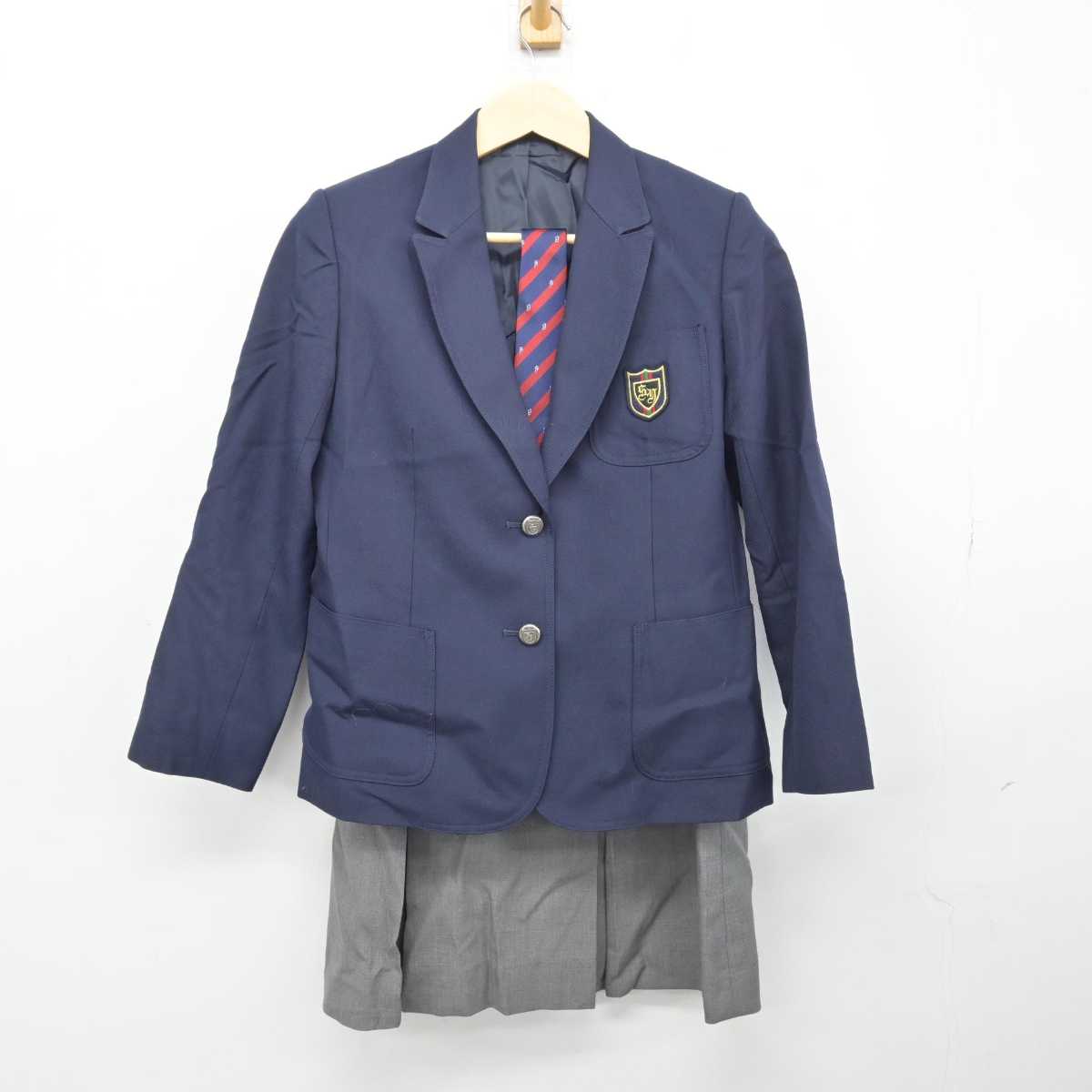 【中古】神奈川県 相洋高等学校 女子制服 3点 (ブレザー・スカート) sf048421