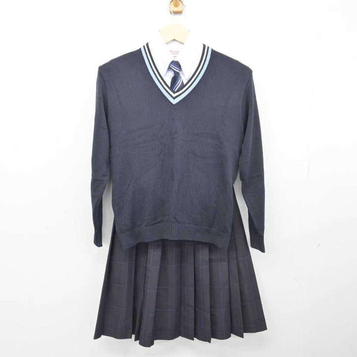 【中古】福岡県 三潴高等学校 女子制服 5点 (ブレザー・ニット・シャツ・スカート) sf048432 | 中古制服通販パレイド